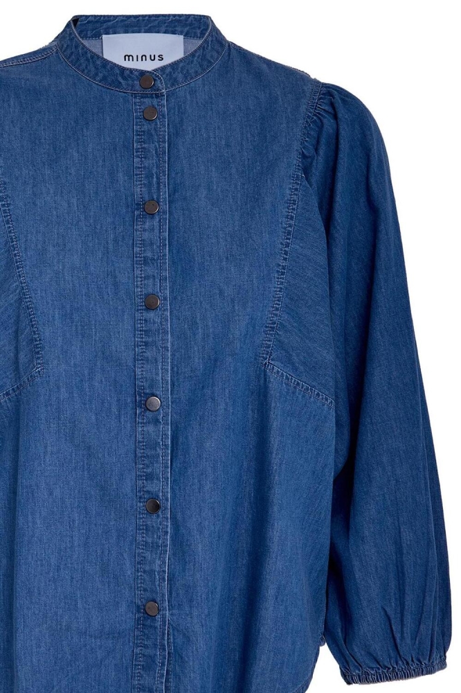JASMENE SHIRT MI6527 004 MID BLUE DENIM